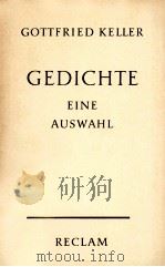 Gedichte:eine Auswahl 1960 PDF电子版封面 Gottfried Keller