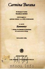 Carmina burana Band 2 Kommentar（1961 PDF版）