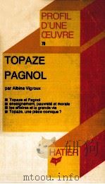 TOPAZE PAGNOL 1979 PDF电子版封面 D.ALBINE VIGROUX