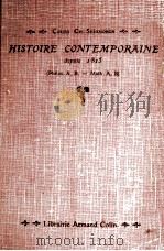 HISTOIRE CONTEMPORAINE DEPUIS 1815（1920 PDF版）