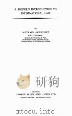 A MODERN INTRODUCTION TO INTERNATIONAL LAW（1970 PDF版）