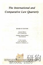 THE INTERNATIONAL AND COMPARATIVE LAW QUARTERLY VOLUME 31 1982 PDF电子版封面