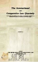 THE INTERNATIONAL AND COMPARATIVE LAW QUARTERLY VOLUME 27 1978 PDF电子版封面