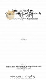 THE INTERNATIONAL AND COMPARATIVE LAW QUARTERLY VOLUME 39（1990 PDF版）