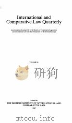 THE INTERNATIONAL AND COMPARATIVE LAW QUARTERLY VOLUME 36（1987 PDF版）