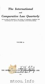 THE INTERNATIONAL AND COMPARATIVE LAW QUARTERLY  VOLUME 13（1964 PDF版）