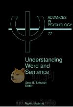 UNDERSTANDING WORD AND SENTENCE（1991 PDF版）
