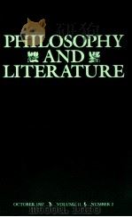 PHILOSOPHY AND LITERATURE VOLUME 11 NUMBER 2 1987 PDF电子版封面 JESSE KALIN VASSAR COLLEGE