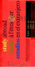 STUDY ABROAD ETUDES A L'ETRANGER ESTUDIOS EN EL EXTRANJERO（1983 PDF版）