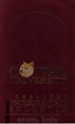 THE CAPITAL UNIVERSITY UNDERGRADUATE BULLETIN 1988-1989（1988 PDF版）