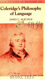 COLERIDGE'S PHILOSOPHY OF LANGUAGE（1986 PDF版）