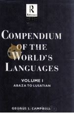 CONCISE COMPENDIUM OF THE WORLD'S LANGUAGES（1991 PDF版）