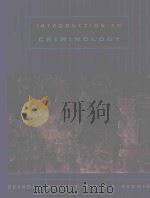 INTRODUCTION TO CRIMINOLOGY 1999 PDF电子版封面 0534537847