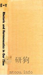 RHETORIC AND HERMENEUTICS IN OUR TIME:A READER（1997 PDF版）