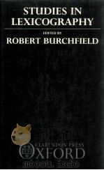 STUDIES IN LEXICOGRAPHY（1987 PDF版）