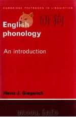 ENGLISH PHONOLOGY AN INTRODUCTION（1993 PDF版）