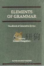 ELEMENTS OF GRAMMAR HANDBOOK IN GENERATIVE SYNTAX（1997 PDF版）