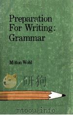 PREPARATION FOR WRITING:GRAMMAR（1978 PDF版）