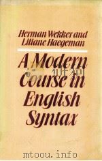 A MODERN COURSE IN ENGLISH SYNTAX（1985 PDF版）