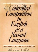 CONTROLED COMPOSITION IN ENGLISH AS A SECOND LANGUAGE（1973 PDF版）