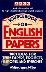 SOURCEBOOK FOR ENGLISH PAPERS（1987 PDF版）