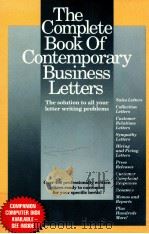 THE COMPLETE BOOK OF CONTEMPORARY BUSINESS LETTERS（1992 PDF版）