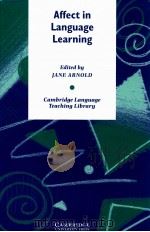 AFFECT IN LANGUAGE LEARNING（1999 PDF版）