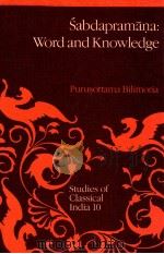 SABDAPRAMANA:WORD AND KNOWLEDGE（1988 PDF版）