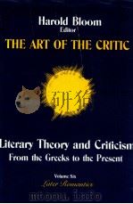 THE ART OF THE CRITIC VOLUME 6 1988 PDF电子版封面 HAROLD BLOOM
