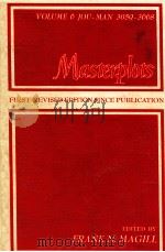 MASTERPLOTS 2010 PLOT STORIES ESSAY REVIEWS FROM THE WORLD'S FINE LITERATURE VOLUME 6 1976 PDF电子版封面 FRANK N.MAGILL
