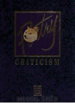 POETRY CRITICISM VOLUME 12（1995 PDF版）