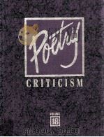 POETRY CRITICISM VOLUME 18 1997 PDF电子版封面 CAROL T.GAFFKE