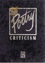 POETRY CRITICISM VOLUME 25（1999 PDF版）