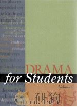 DRAMA FOR STUENTS VOLUME 1 1998 PDF电子版封面 DAVID GALENS