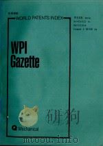 WORLD PATENTS INDEX WPI GAZETTE WEEK 9404 1994 PDF电子版封面