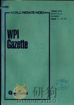 WORLD PATENTS INDEX WPI GAZETTE WEEK 9410 1994 PDF电子版封面