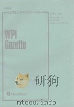 WORLD PATENTS INDEX WPI GAZETTE WEEK 9428 1994 PDF电子版封面