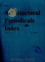 Architectural Periodicals Index VO1.22 NO.3 JULY-SEPT 1994 1994 PDF电子版封面