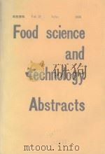 Food science and technology abstracts AUTHOR INDEX SUBJECT INDEX ANNUAL INDEX 1999 Volume 31（1999 PDF版）