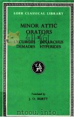 MINOR ATTIC ORATORS VOLUME 2 1980 PDF电子版封面 J.O.BURTT