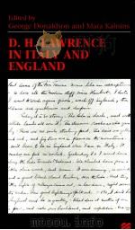 D.H.LAWRENCE IN ITAIY AND ENGIAND（1999 PDF版）