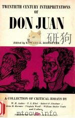 D O N J U A N TWENTIETH CENTURY INTERPRETATIONS OF（1969 PDF版）