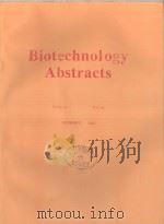 BIOTECHNOLOGY ABSTRACTS VOL.18 NO.24 NOVEMBER 1999 1999 PDF电子版封面