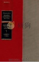 MASTERPLOTS AMERICAN FICTION SERIES 1 A-GREA（1985 PDF版）