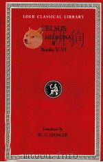 CELSUS DE MEDICINA 1989 PDF电子版封面 W.G.SPENCER