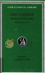 DIO CASSIUS:ROMAN HISTORY BOOKS XLI-XLV（1916 PDF版）