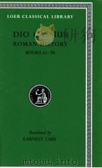 DIO CASSIUS:ROMAN HISTORY BOOKS LXI-LXX（1925 PDF版）