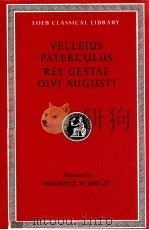 VELLEIUS PATERCULUS RES GESTAE DIVI AUGUSTI:COMPENDIUM OF ROMAN HISTORY 1924 PDF电子版封面 FREDERICK W.SHIPLEY