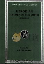 HERODIAN BOOKS I-IV 1969 PDF电子版封面 C.R.WHITTAKER