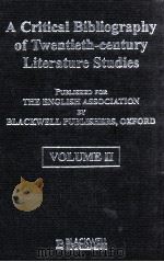 A CRITICAL BIBLIOGARPHY OF TWENTIETH-CENTURY LITERATURE STUDIES VLOUMEII（1998 PDF版）